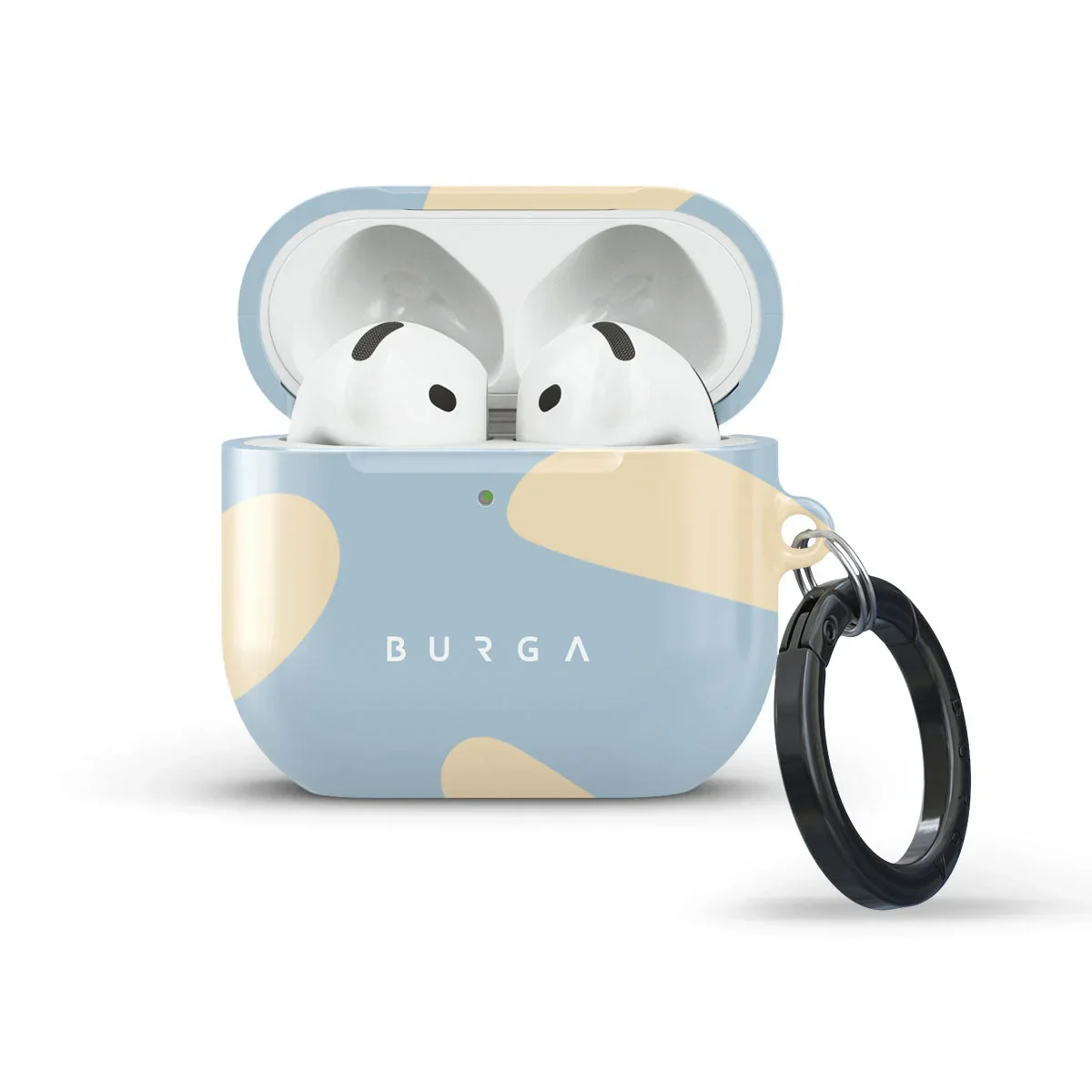 Husa de protectie BURGA pentru AirPods 4, Bleu/Galben
