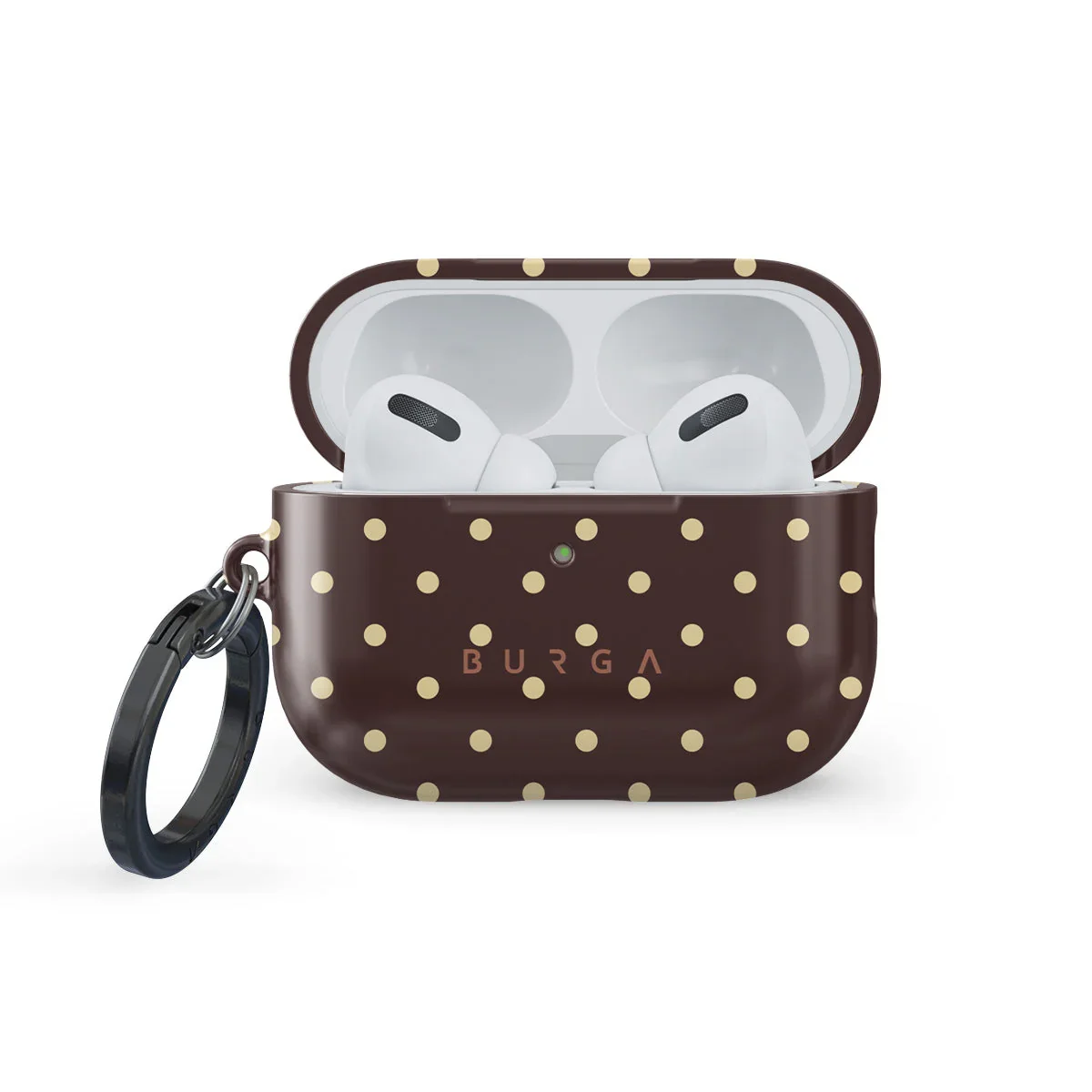 Husa de protectie BURGA pentru AirPods Pro 3, Maro/Galben