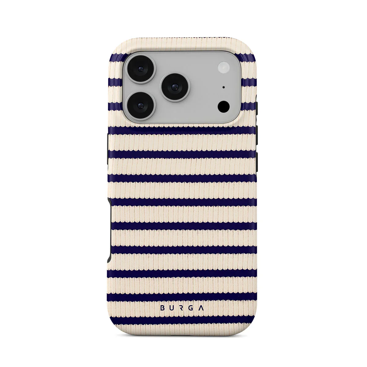 Husa de protectie BURGA pentru iPhone 17 Pro, Dungi, Bej