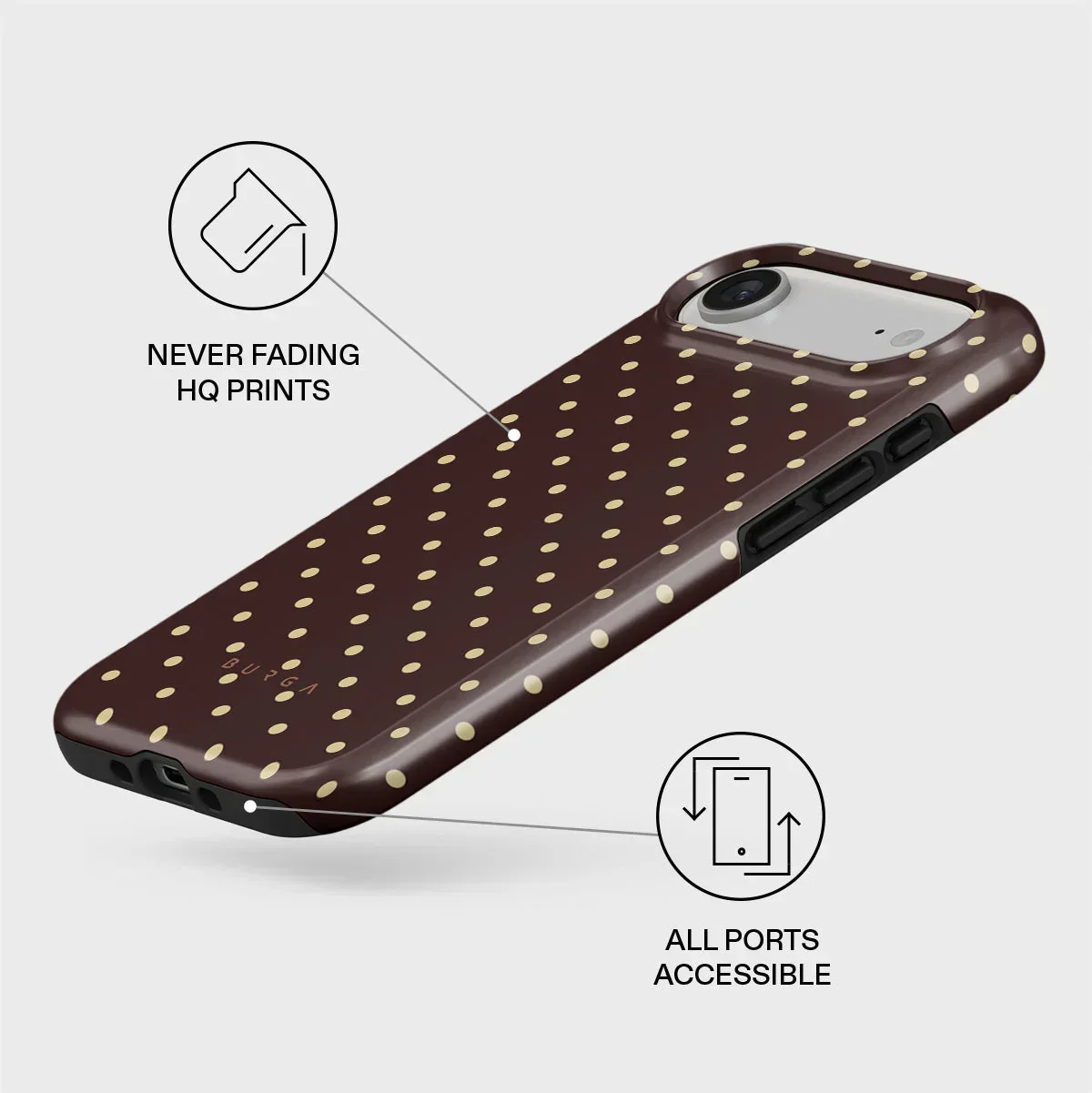 Husa de protectie BURGA pentru iPhone Air, Maro/Galben - Image 3