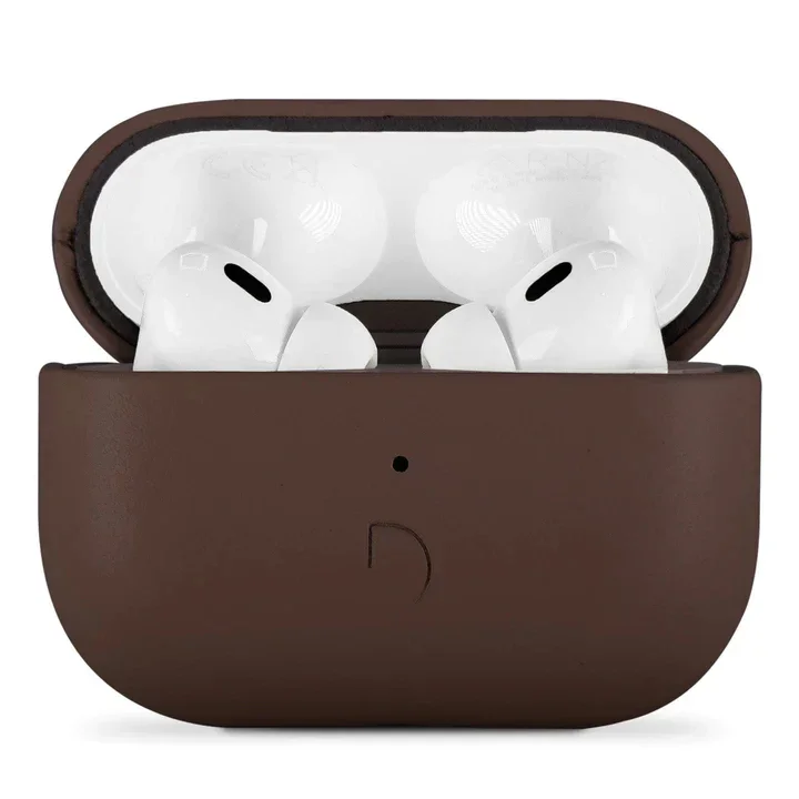 Husa de protectie Decoded AirCase pentru AirPods Pro 2, Piele, Maro - Image 5