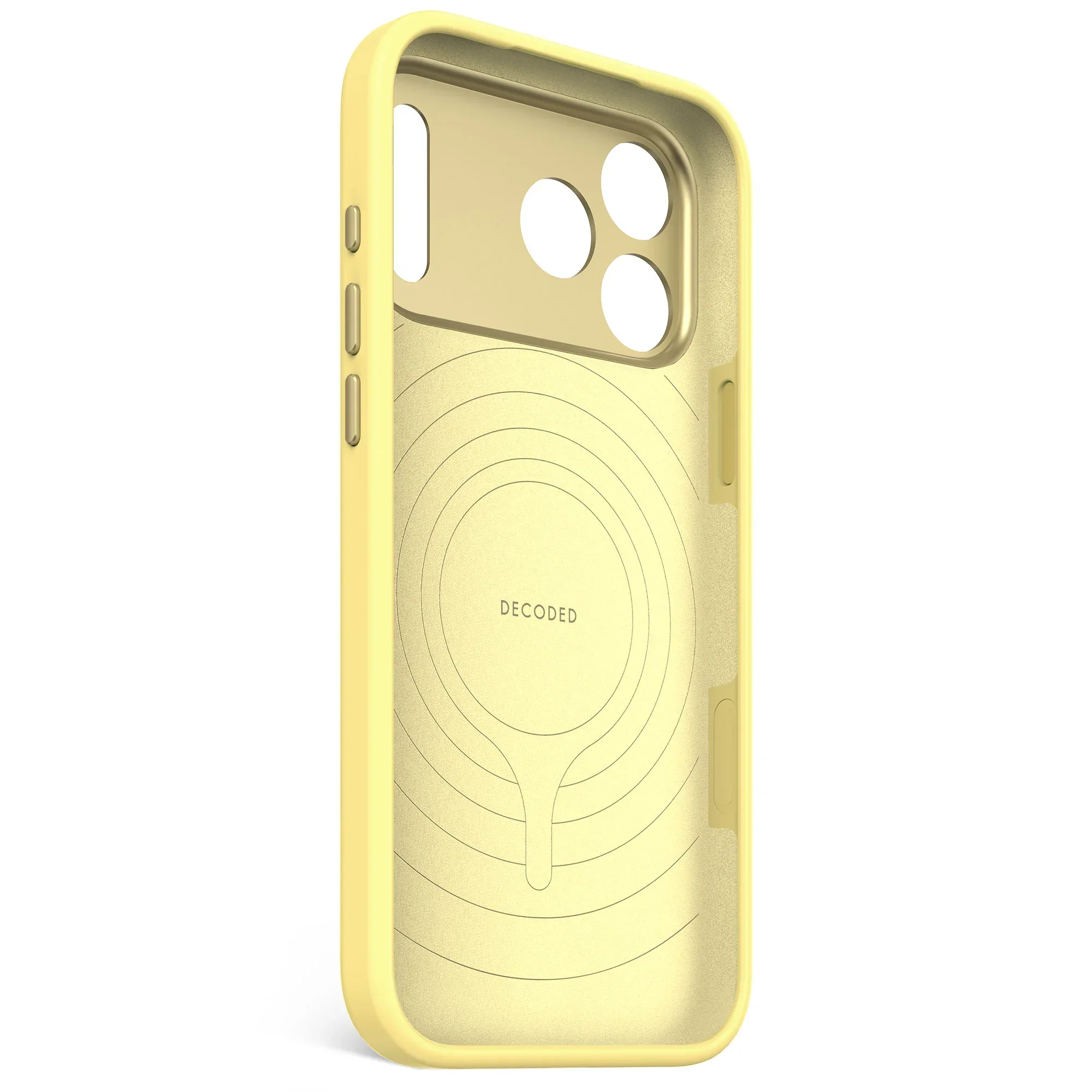 Husa de protectie DECODED Antimicrobian pentru iPhone 17 Pro Max, Silicon, Yuma Yellow - Image 3