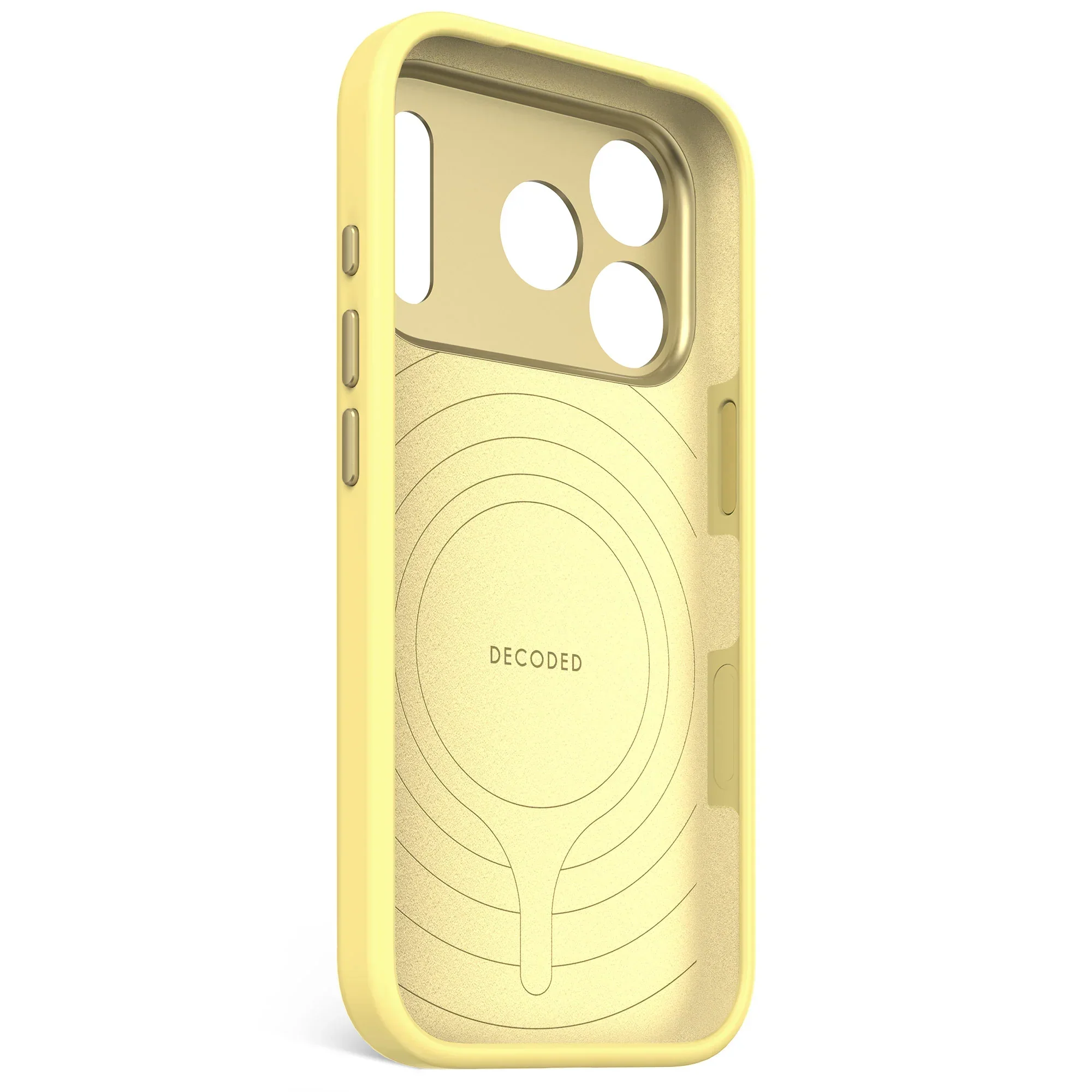 Husa de protectie DECODED Antimicrobian pentru iPhone 17 Pro, Silicon, Yuma Yellow - Image 3