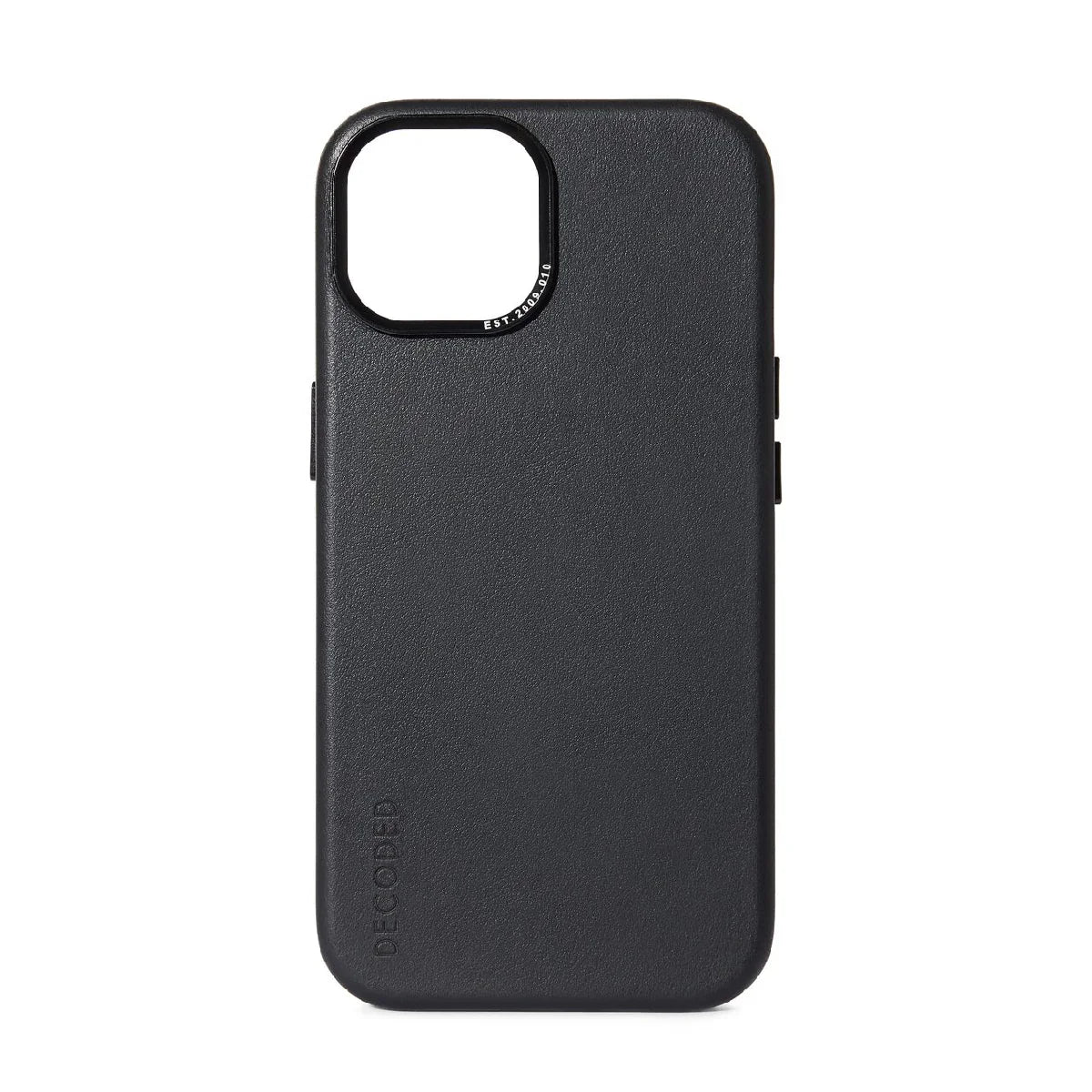 Husa de protectie Decoded cu MagSafe pentru iPhone 15, Piele, Negru
