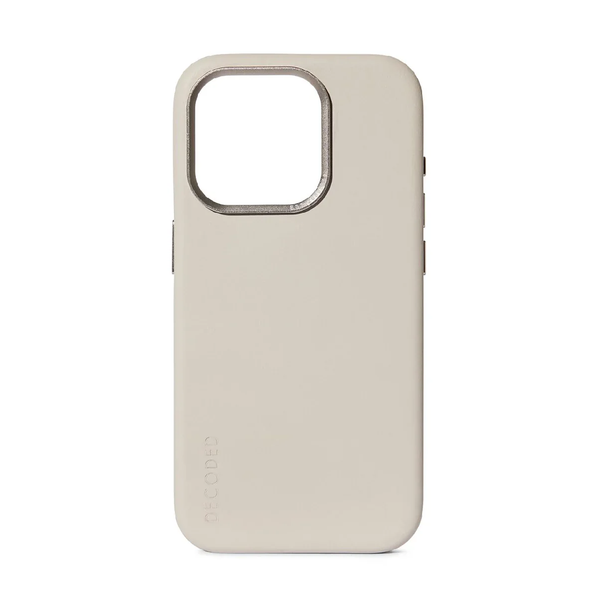 Husa de protectie Decoded cu MagSafe pentru iPhone 15 Pro, Piele, Bej