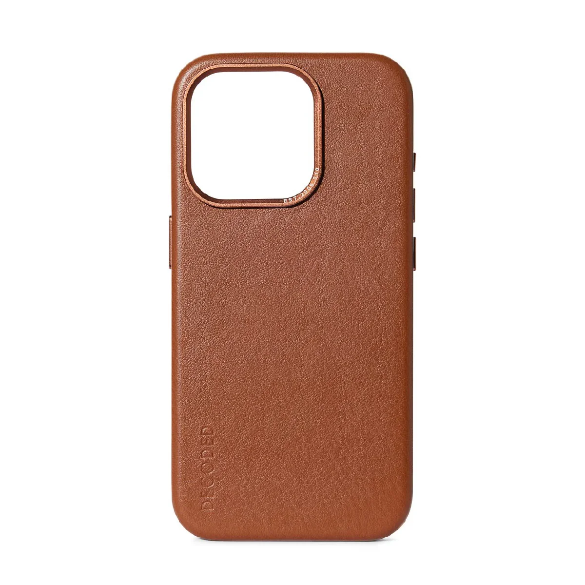 Husa de protectie Decoded cu MagSafe pentru iPhone 15 Pro, Piele, Maro