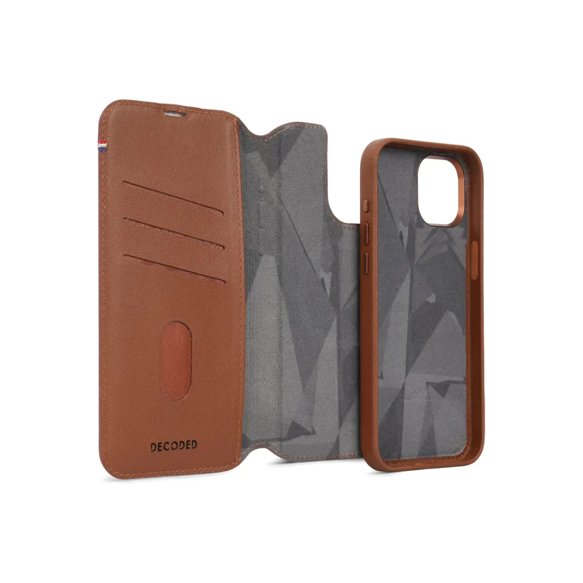Husa de protectie Decoded cu portofel detasabil iPhone 15 Pro Max, Piele, Maro - Image 2