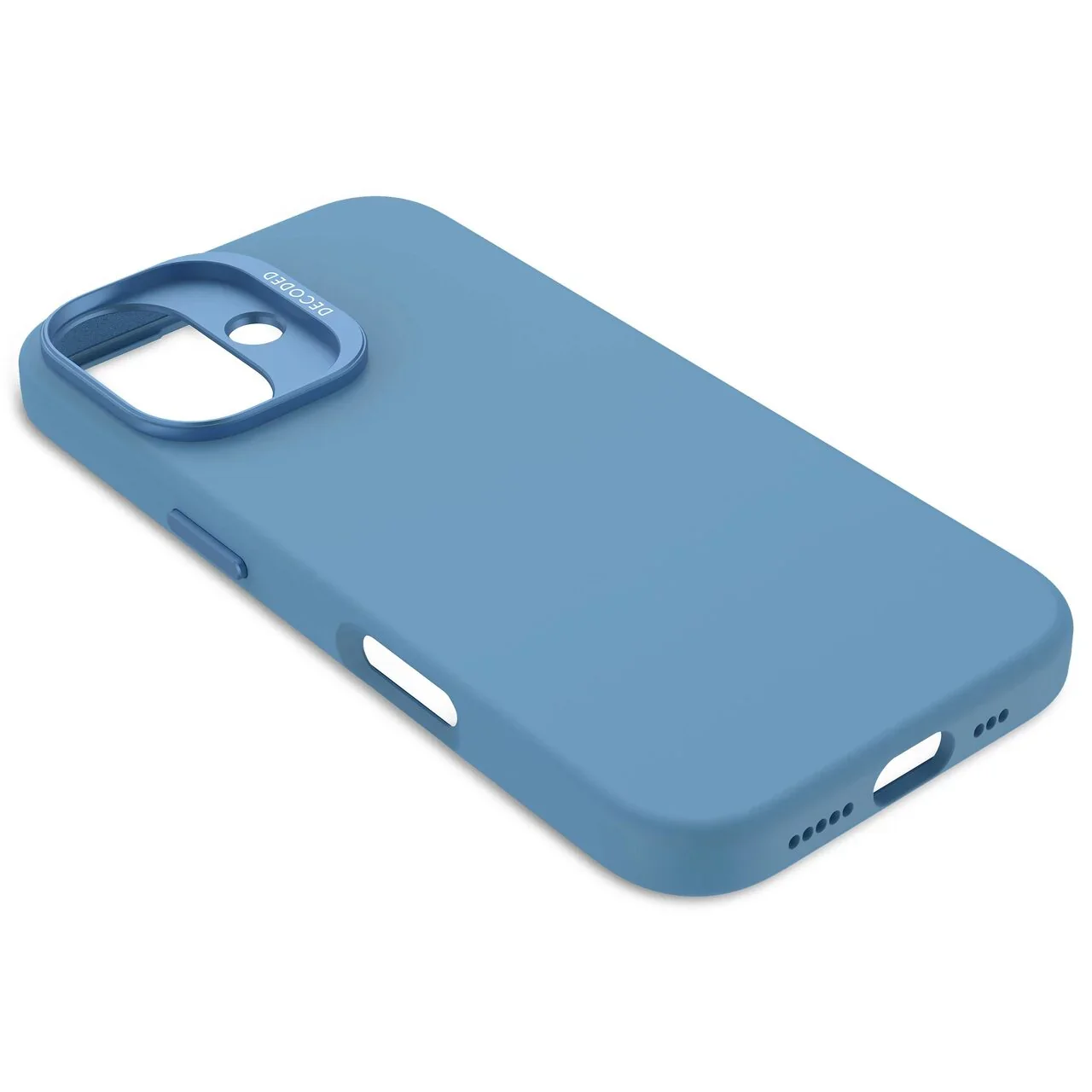 Husa de protectie DECODED din silicon pentru iPhone 16, Albastru - Image 5