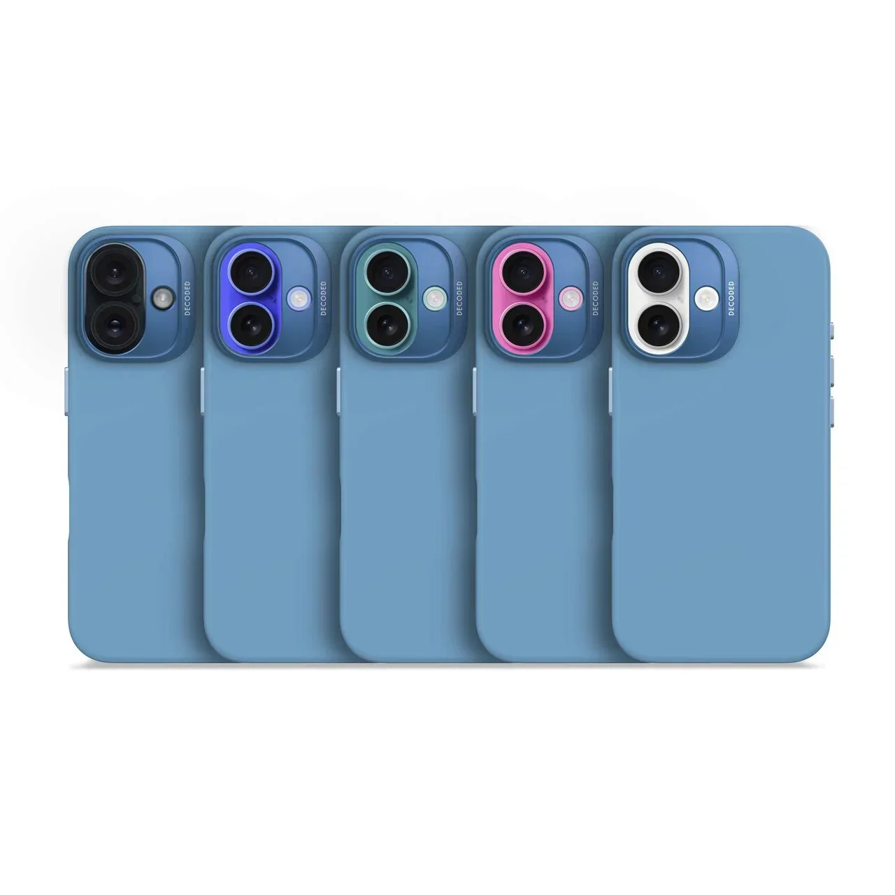 Husa de protectie DECODED din silicon pentru iPhone 16, Albastru - Image 6
