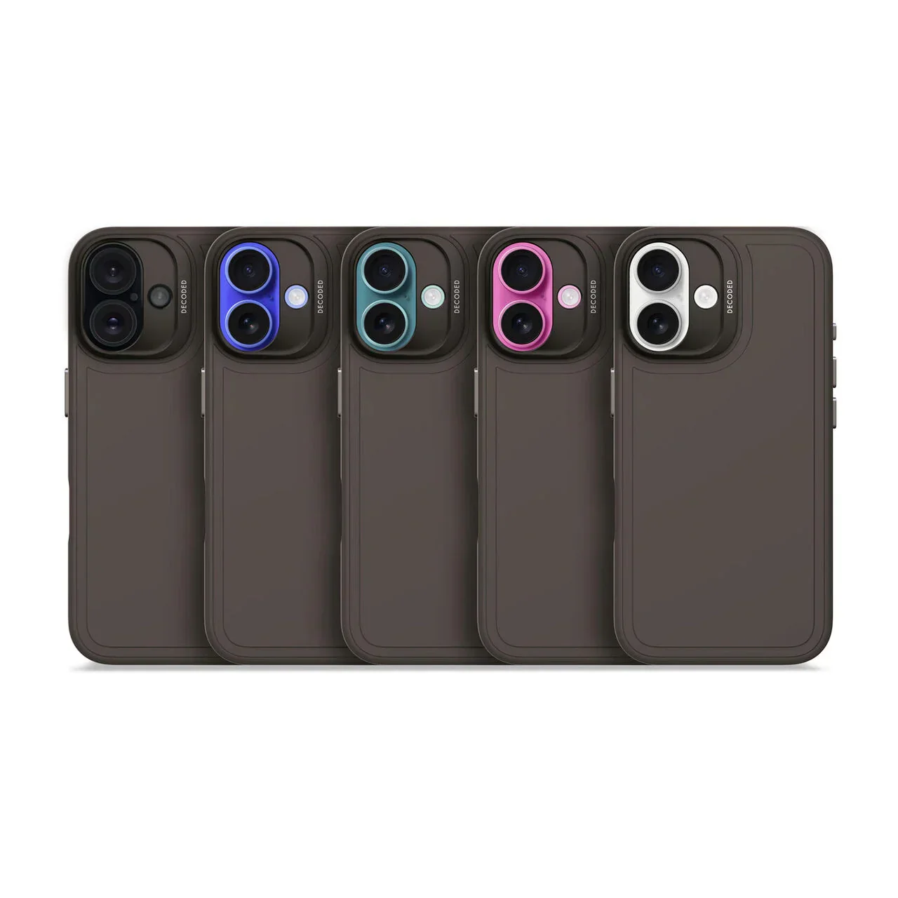 Husa de protectie DECODED din silicon pentru iPhone 16, Maro - Image 6