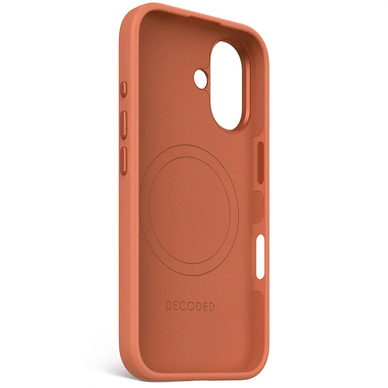 Husa de protectie DECODED din silicon pentru iPhone 16, Portocaliu - Image 10
