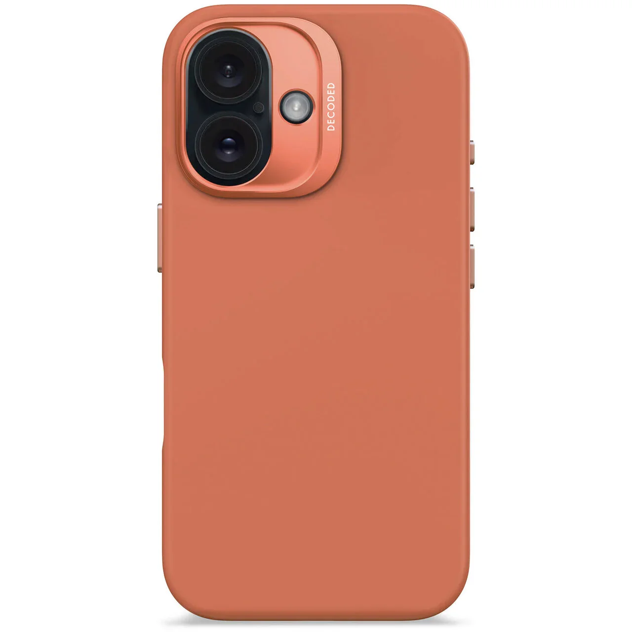 Husa de protectie DECODED din silicon pentru iPhone 16, Portocaliu - Image 2