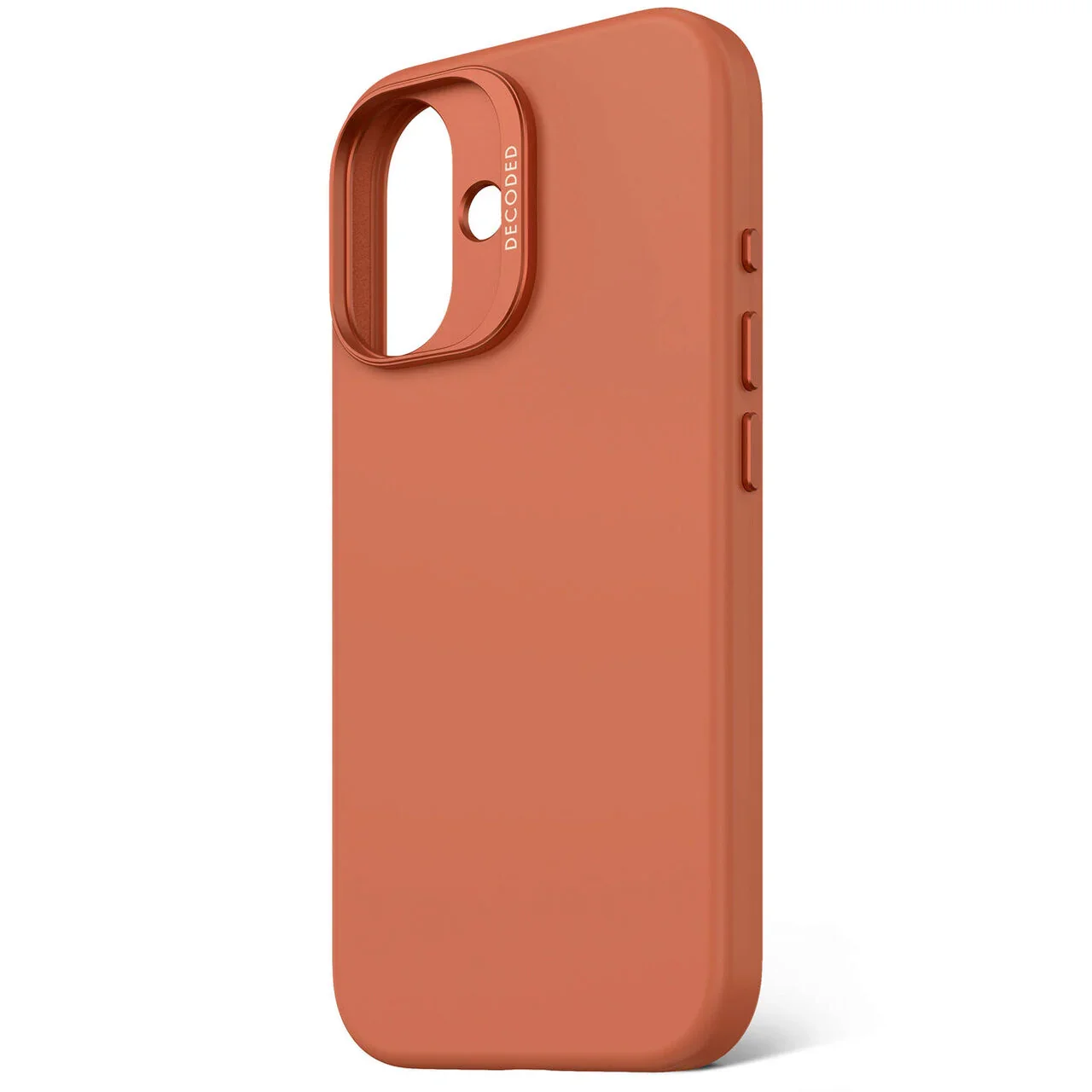 Husa de protectie DECODED din silicon pentru iPhone 16, Portocaliu - Image 3