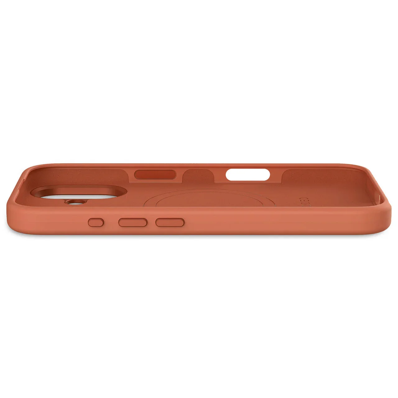 Husa de protectie DECODED din silicon pentru iPhone 16, Portocaliu - Image 4