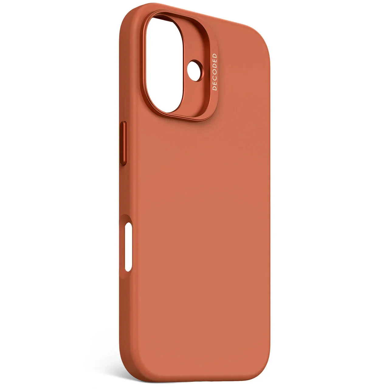 Husa de protectie DECODED din silicon pentru iPhone 16, Portocaliu - Image 9
