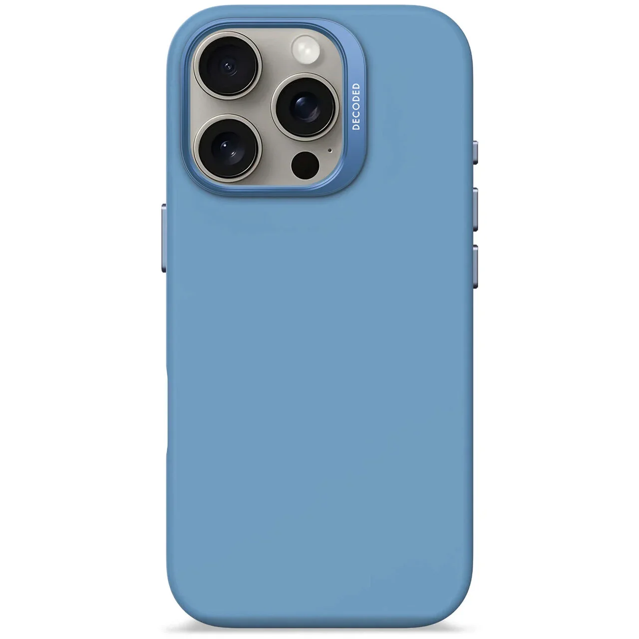 Husa de protectie DECODED din silicon pentru iPhone 16 Pro, Albastru