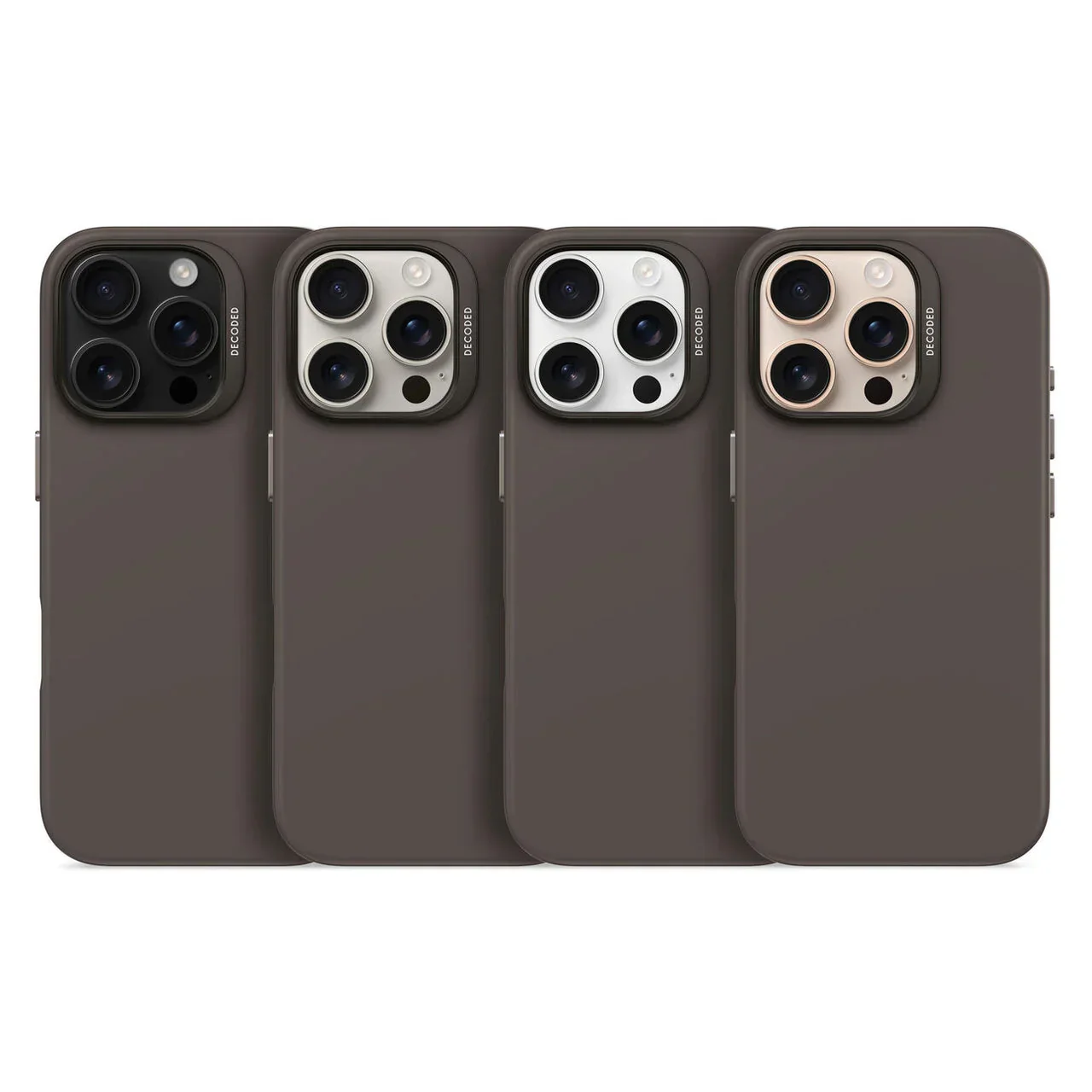 Husa de protectie DECODED din silicon pentru iPhone 16 Pro, Maro - Image 5