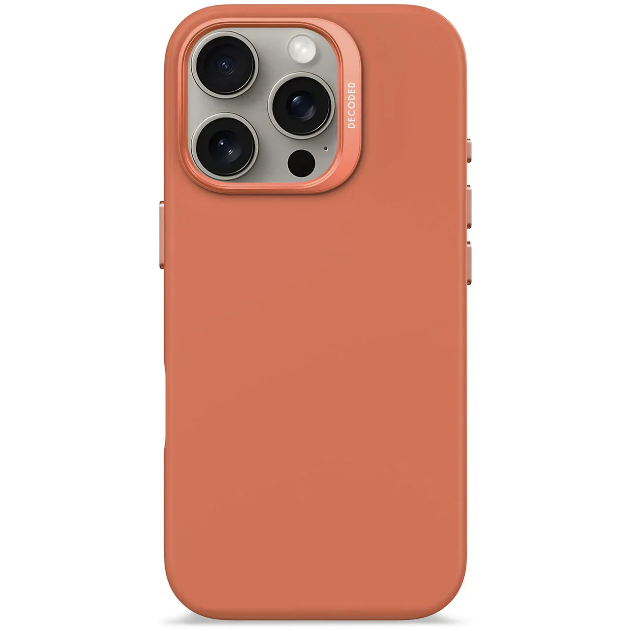 Husa de protectie DECODED din silicon pentru iPhone 16 Pro Max, Portocaliu