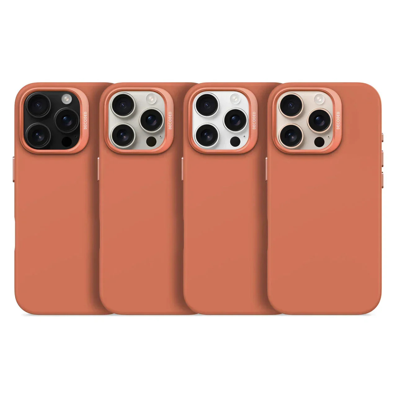 Husa de protectie DECODED din silicon pentru iPhone 16 Pro Max, Portocaliu - Image 5