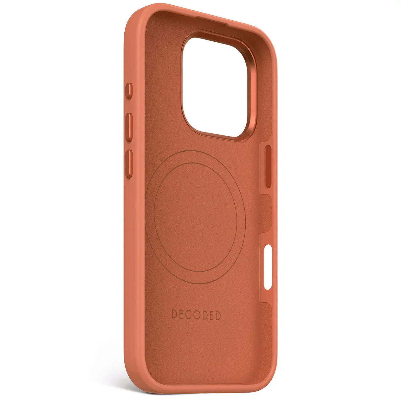 Husa de protectie DECODED din silicon pentru iPhone 16 Pro Max, Portocaliu - Image 9