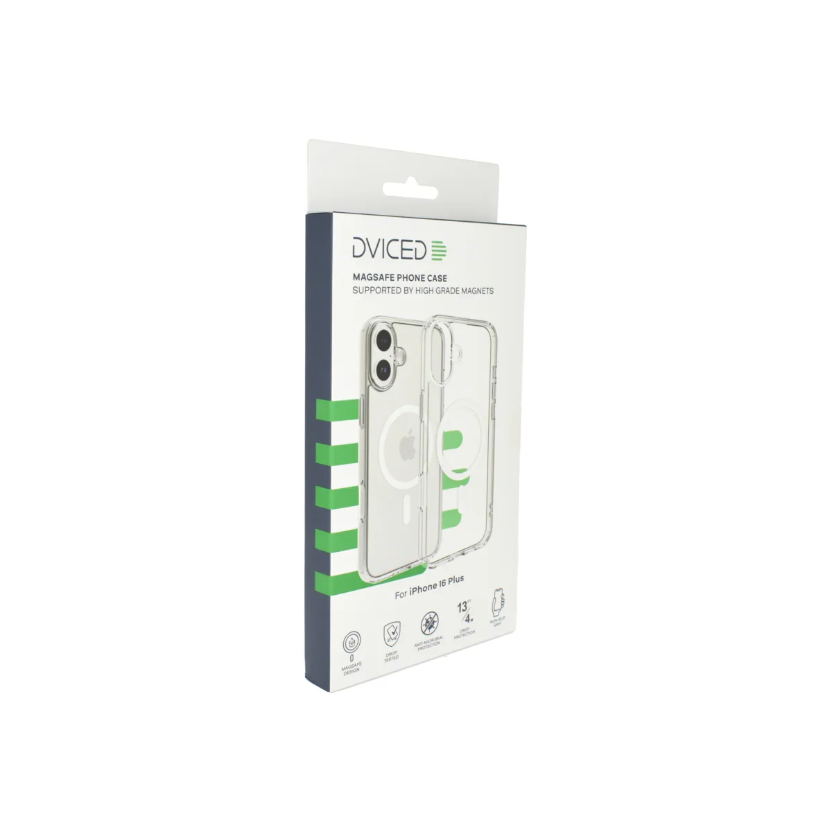Husa de protectie Dviced cu Magsafe pentru iPhone 16 Plus, Alb Transparent - Image 5