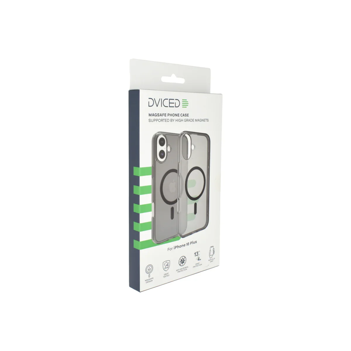 Husa de protectie Dviced cu Magsafe pentru iPhone 16 Plus, Negru Transparent - Image 3