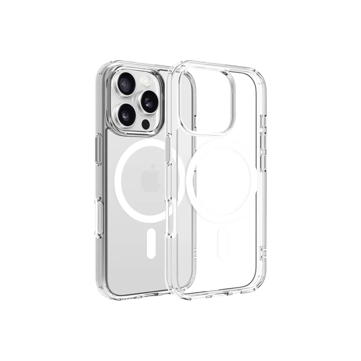 Husa de protectie Dviced cu Magsafe pentru iPhone 16 Pro, Alb Transparent - Image 2