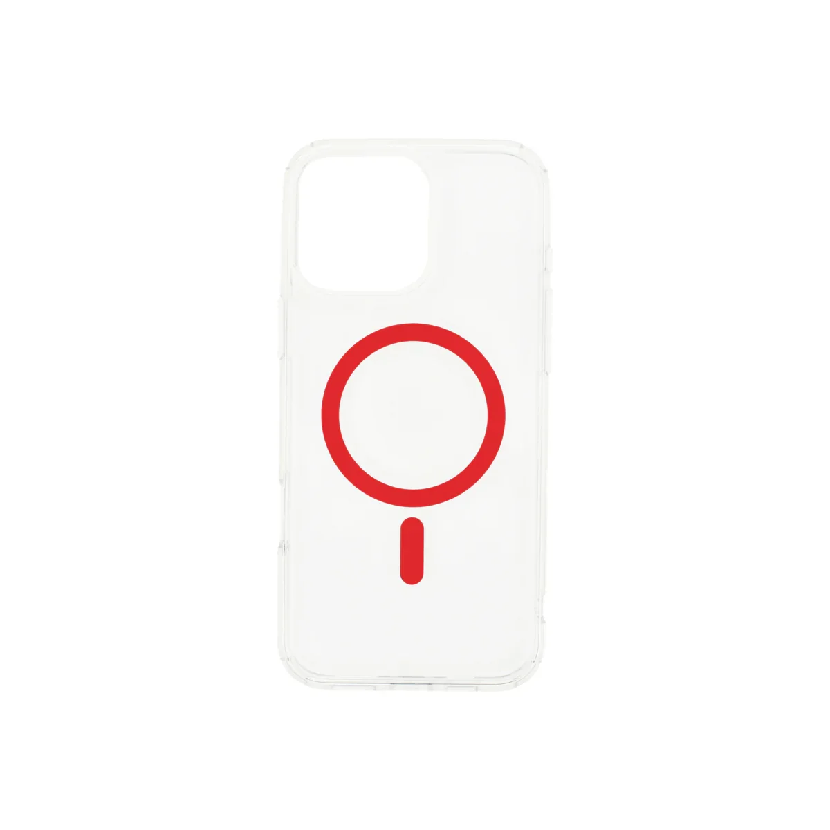 Husa de protectie Dviced cu Magsafe pentru iPhone 16 Pro, Rosu Transparent