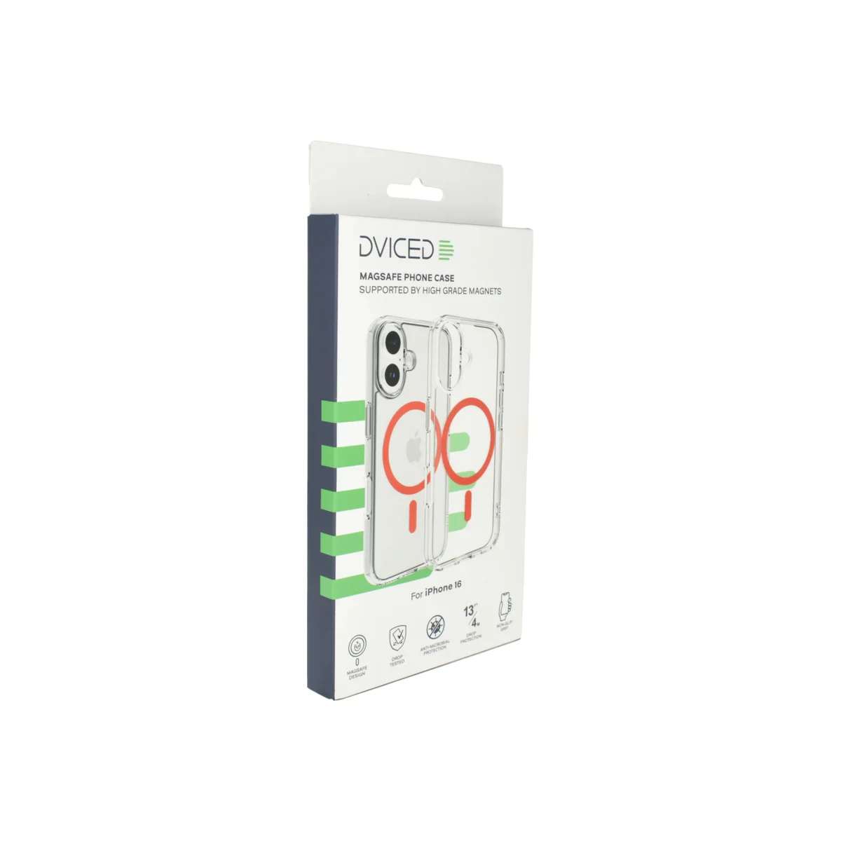 Husa de protectie Dviced cu Magsafe pentru iPhone 16, Rosu Transparent - Image 5