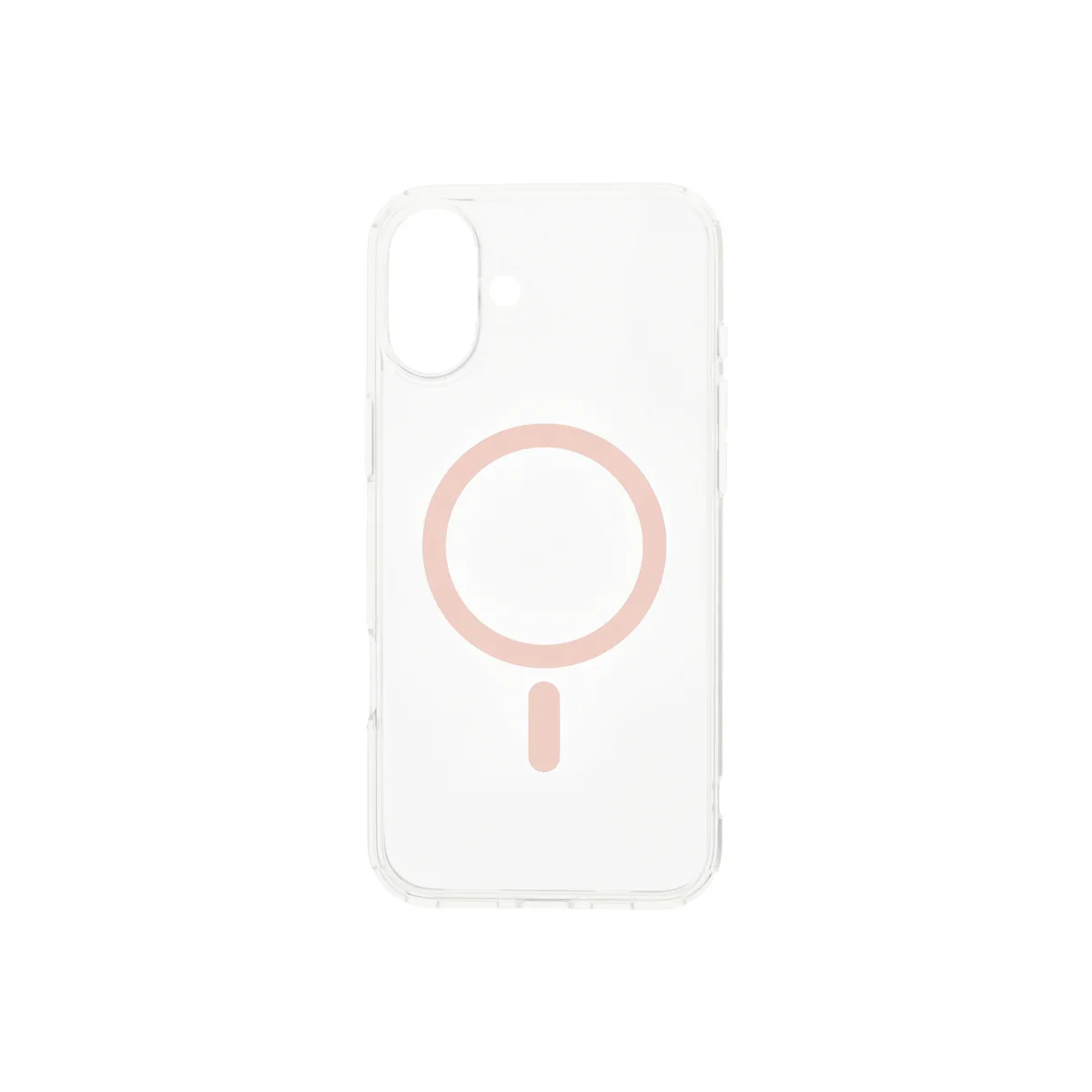 Husa de protectie Dviced cu Magsafe pentru iPhone 16, Roz Transparent