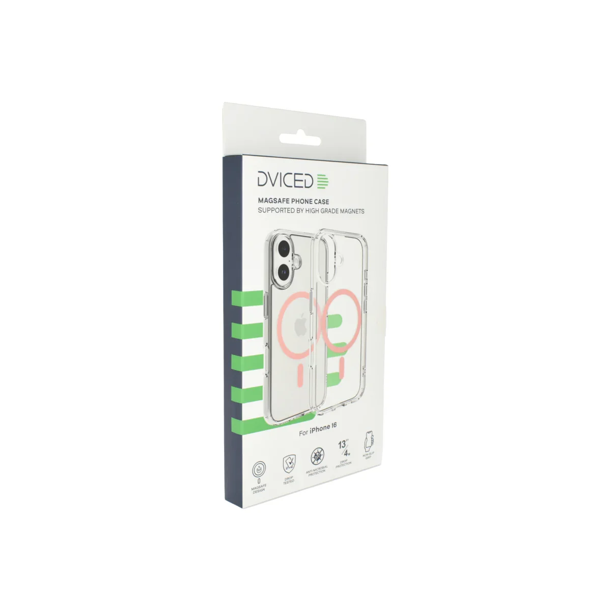 Husa de protectie Dviced cu Magsafe pentru iPhone 16, Roz Transparent - Image 5