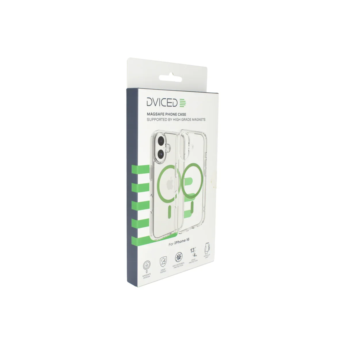 Husa de protectie Dviced cu Magsafe pentru iPhone 16, Verde Transparent - Image 5