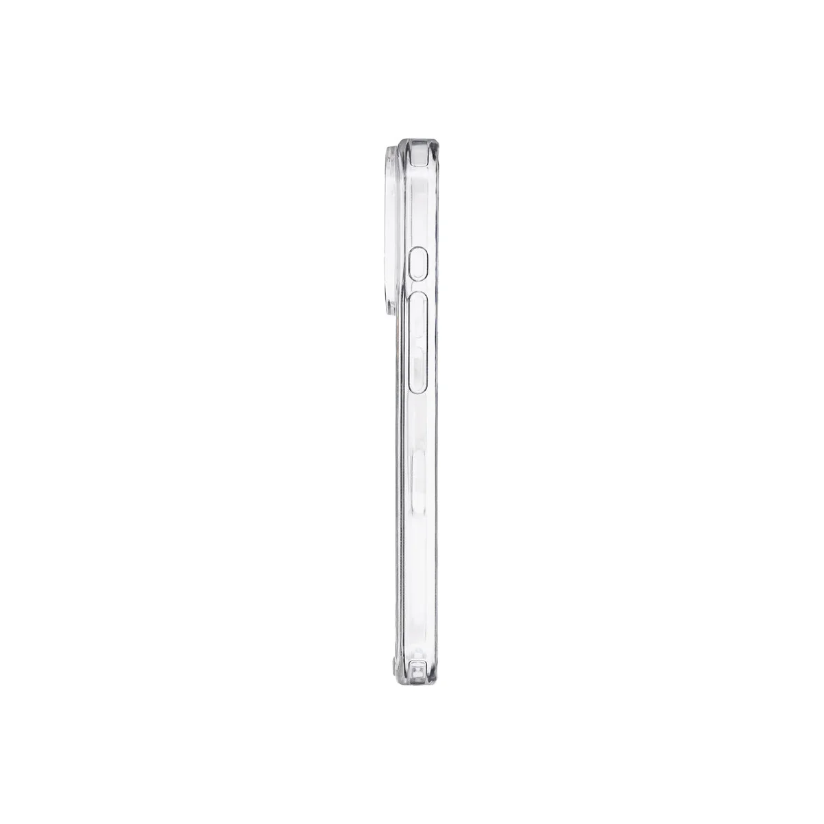 Husă de protectie DVICED din silicon pentru iPhone 17 Pro, MagSafe, Transparent-Albă - Image 3