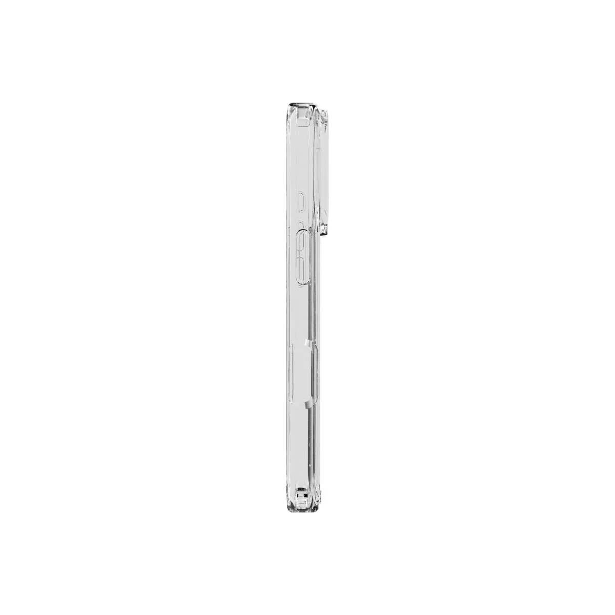 Husă de protectie DVICED din silicon pentru iPhone 17 Pro, MagSafe, Transparent-neagră - Image 2