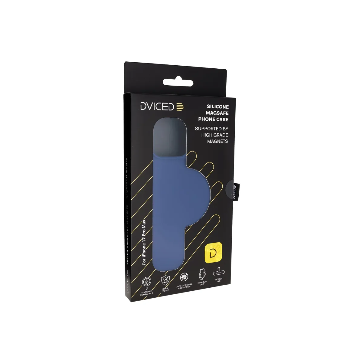 Husă de protectie DVICED din silicon pentru iPhone 17 Pro Max, Albastru - Image 5