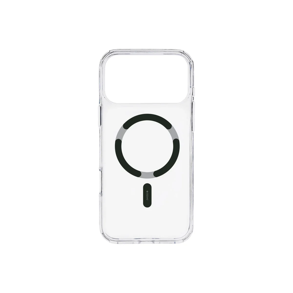 Husă de protectie DVICED din silicon pentru iPhone 17 Pro Max, MagSafe, Transparent-neagră - Image 2
