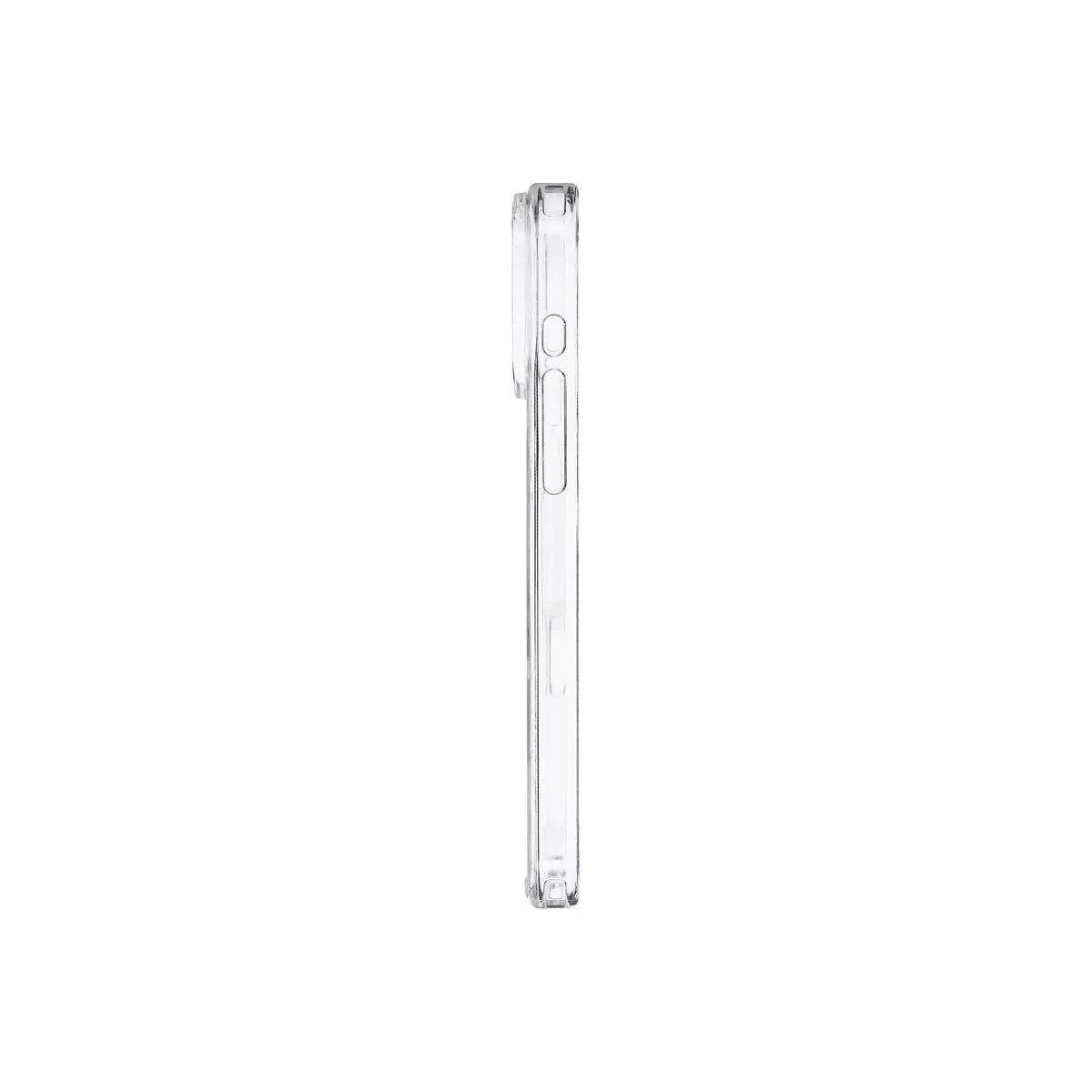 Husă de protectie DVICED din silicon pentru iPhone 17 Pro Max, MagSafe, Transparent-neagră - Image 3