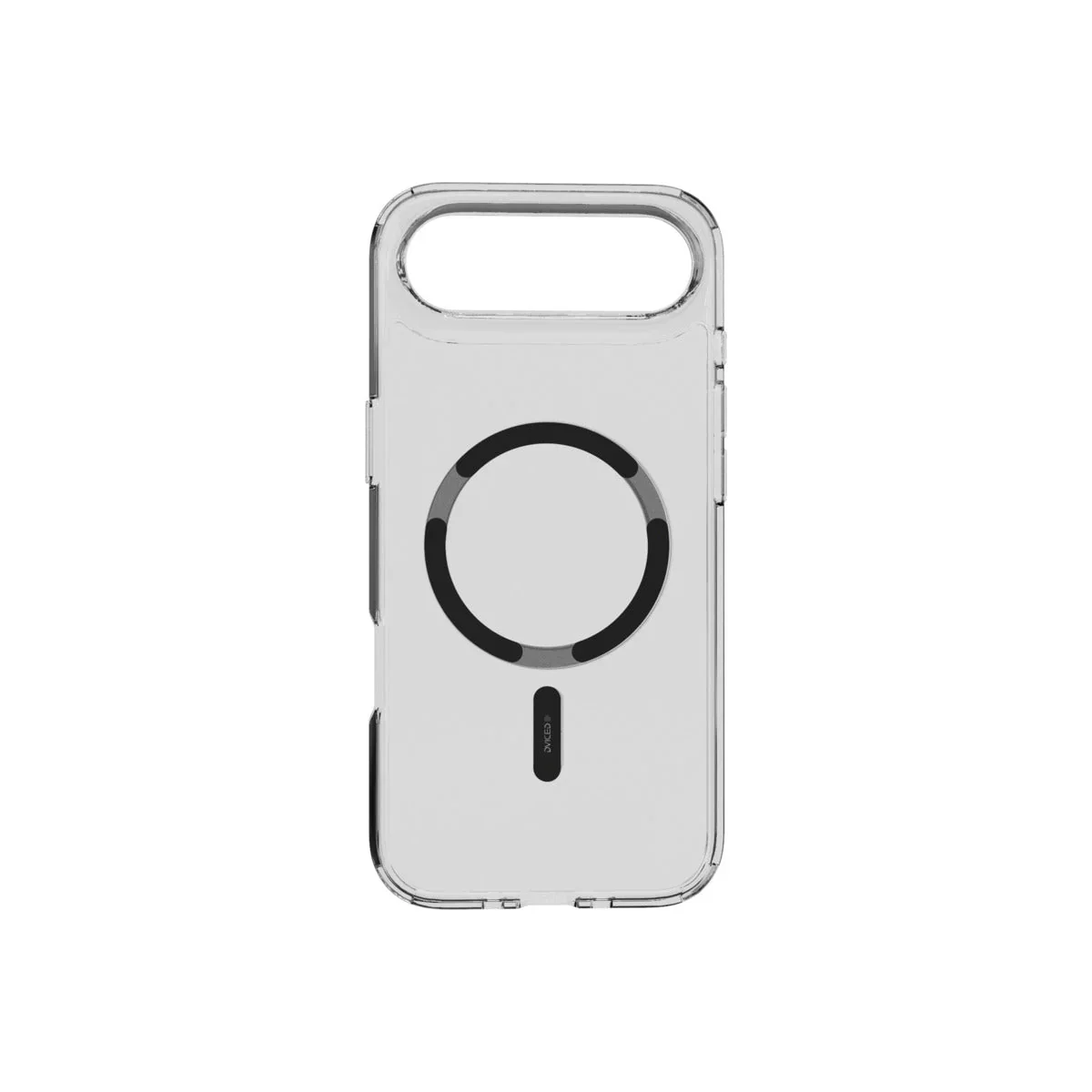 Husă de protectie DVICED din silicon pentru iPhone Air, MagSafe, Transparent-neagră