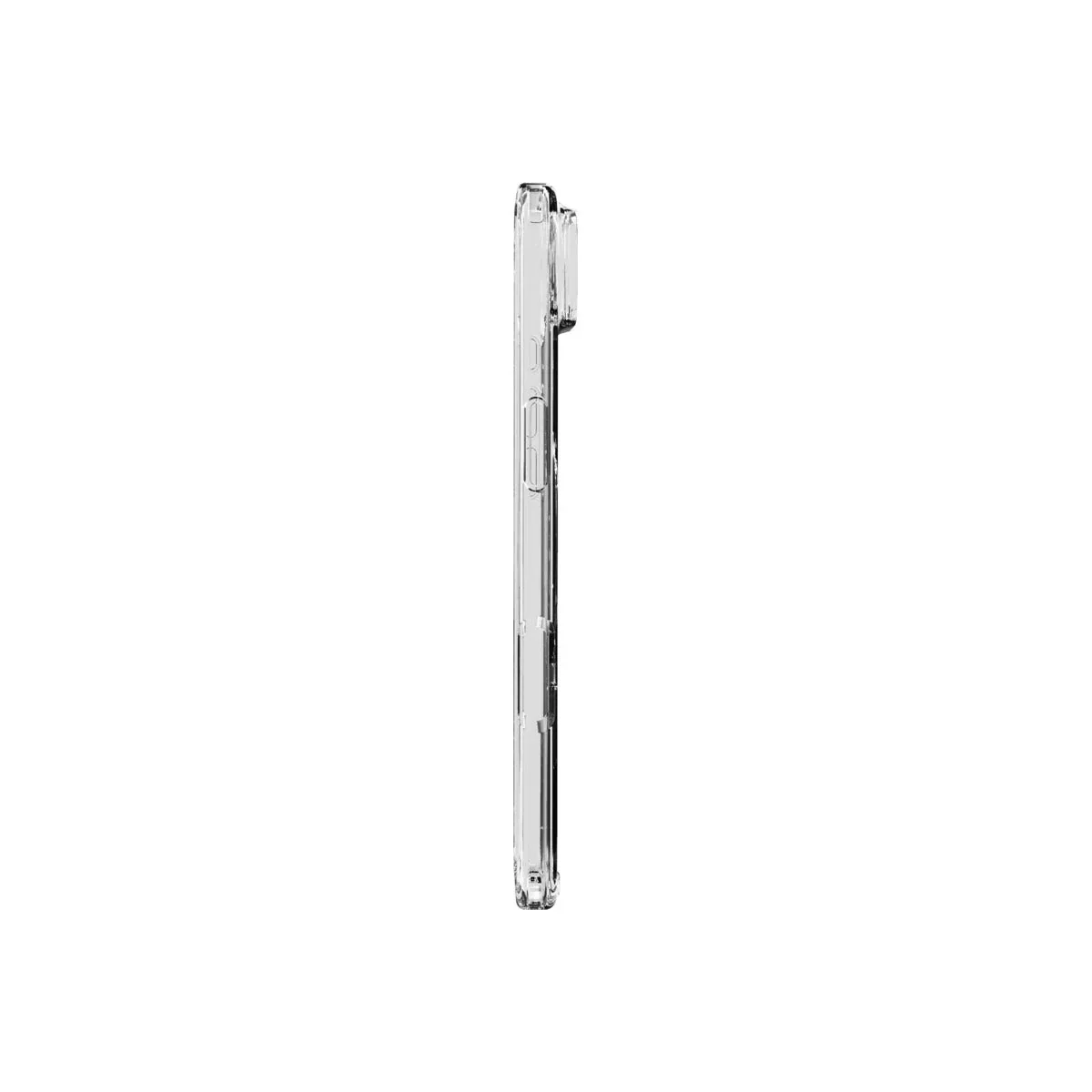 Husă de protectie DVICED din silicon pentru iPhone Air, MagSafe, Transparent-neagră - Image 2