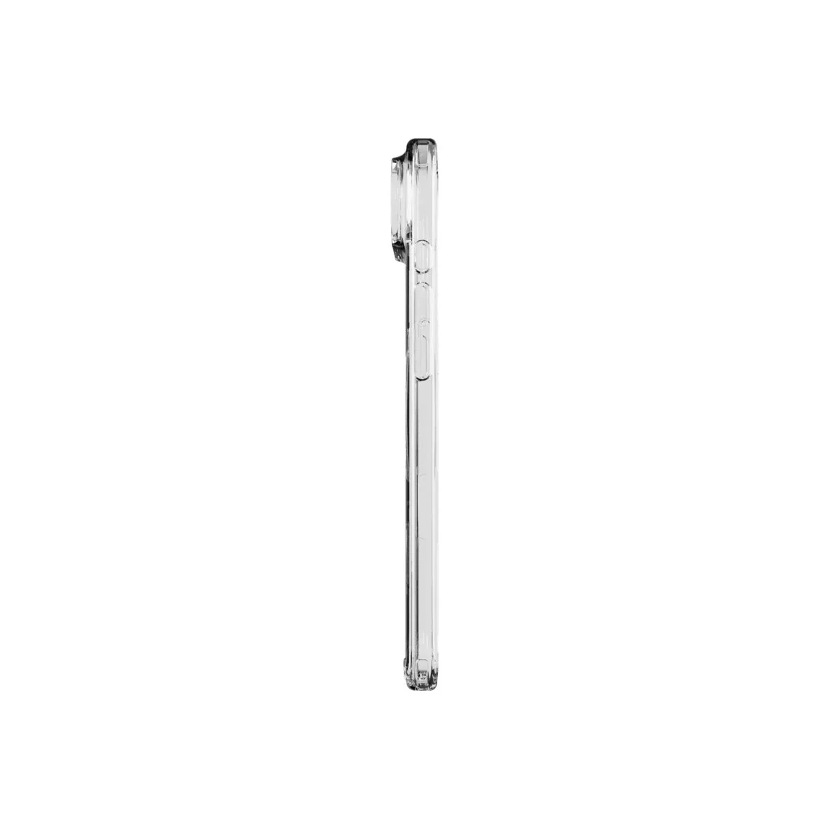 Husă de protectie DVICED din silicon pentru iPhone Air, MagSafe, Transparent-neagră - Image 3