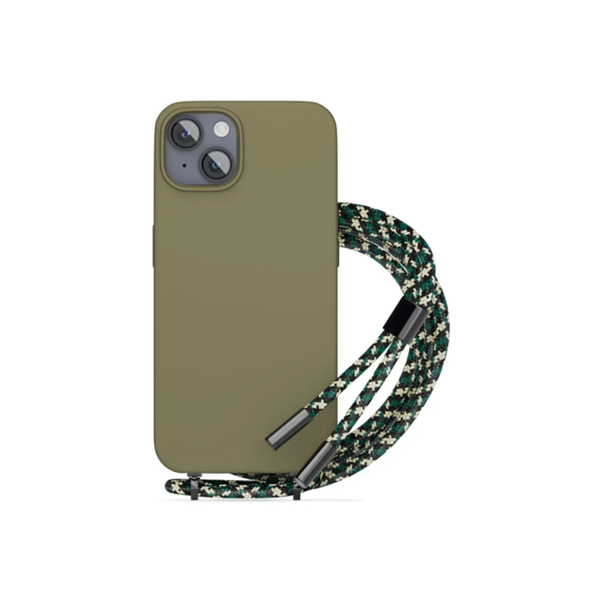 Husa de protectie Epico cu snur pentru iPhone 14, Silicon, Verde