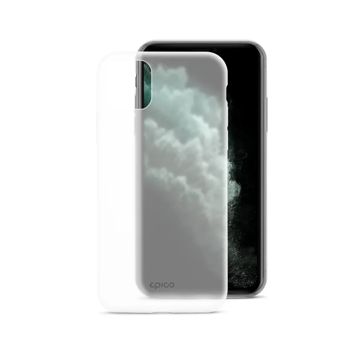 Husa de protectie Epico pentru iPhone 11 Pro Max, Silicon, Alb Transparent