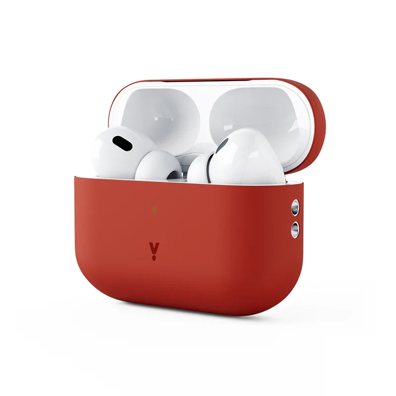 Husa de protectie iSTYLE pentru AirPods Pro 2, Silicon, Rosu