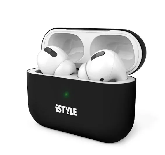 Husa de protectie iSTYLE pentru Apple AirPods (gen.3), Negru