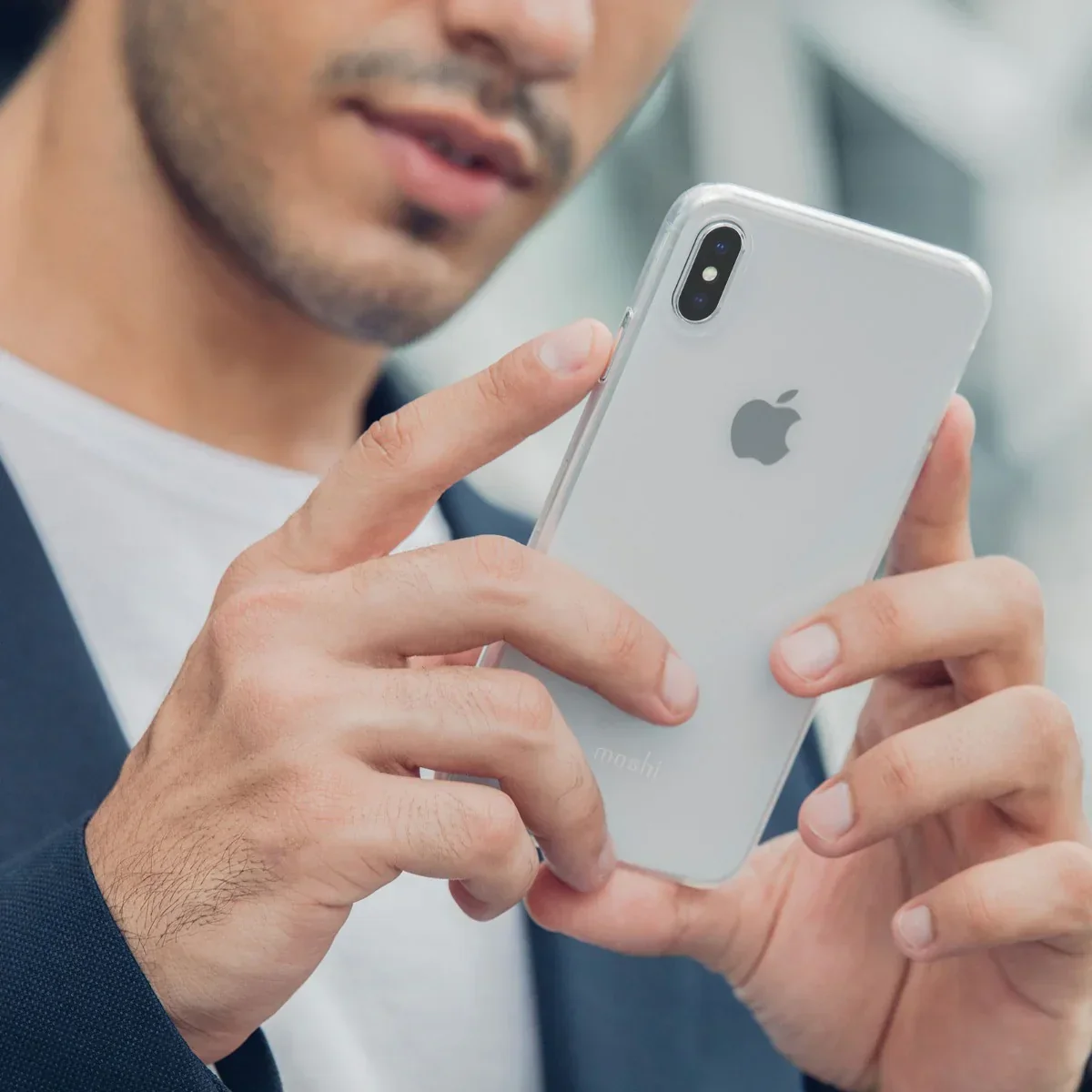 Husa de protectie Moshi pentru iPhone XS Max, Transparent - Image 5
