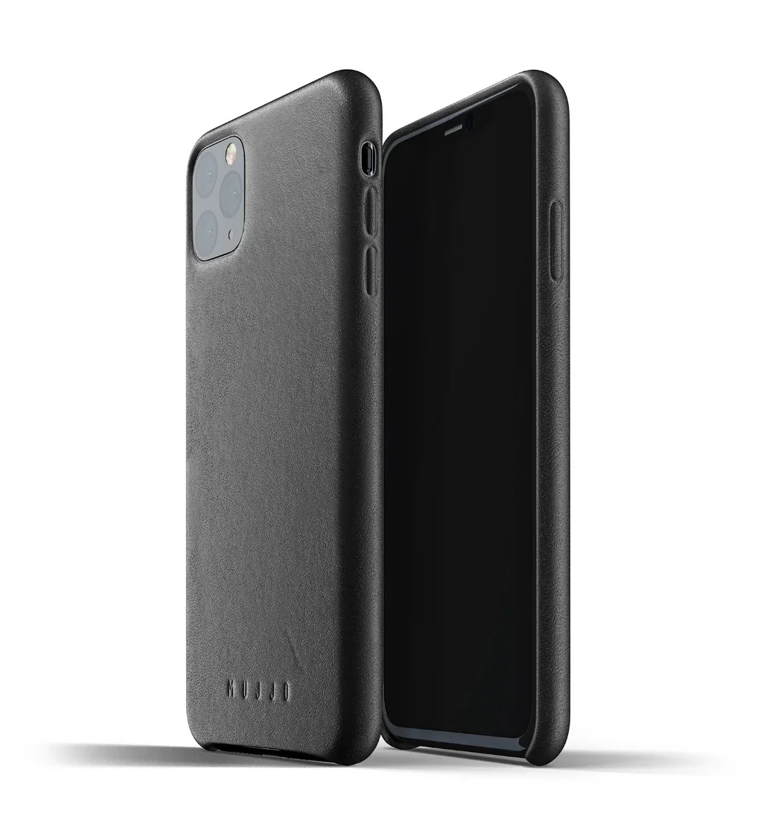 Husa de protectie Mujjo pentru iPhone 11 Pro Max, Piele, Negru