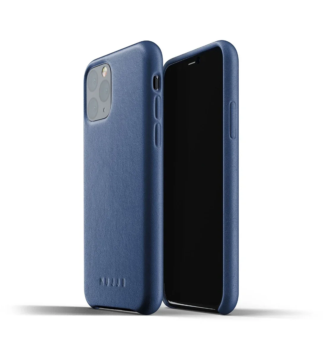Husa de protectie Mujjo pentru iPhone 11 Pro, Piele, Monaco Blue