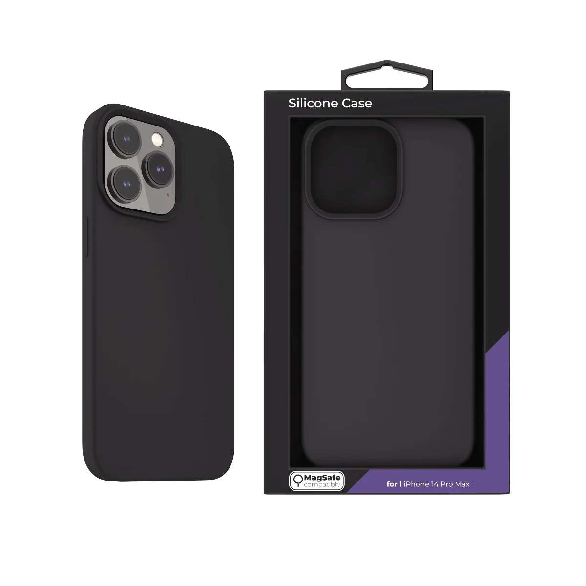 Husa de protectie NOA cu MagSafe pentru iPhone 14 Pro Max, Silicon, Negru - Image 2