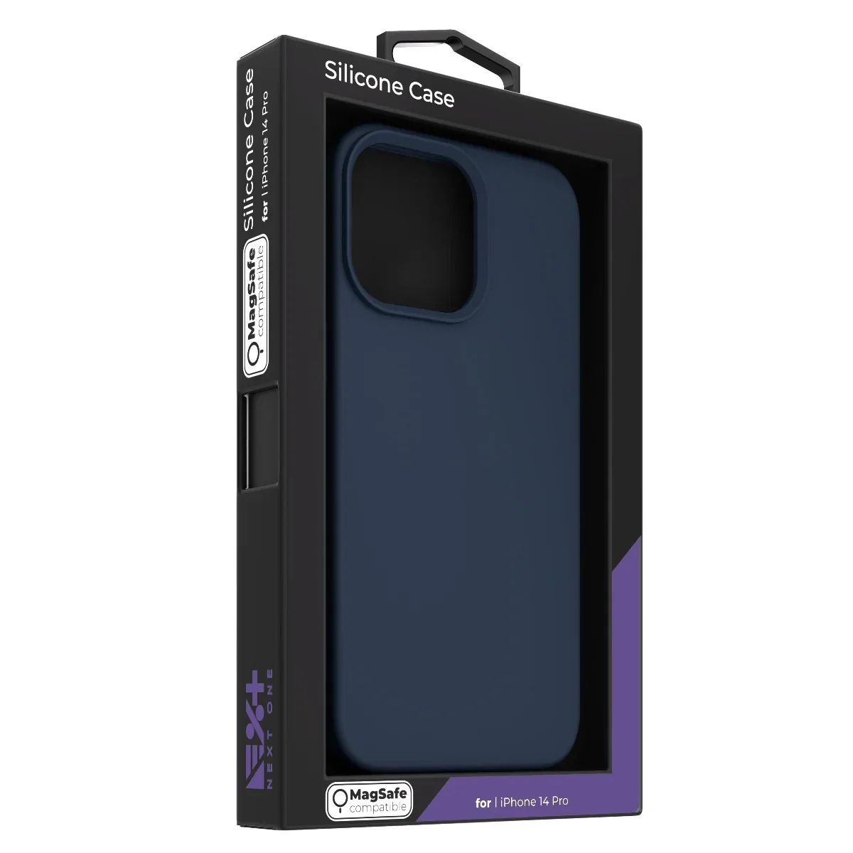 Husa de protectie NOA cu MagSafe pentru iPhone 14 Pro, Silicon, Albastru - Image 8