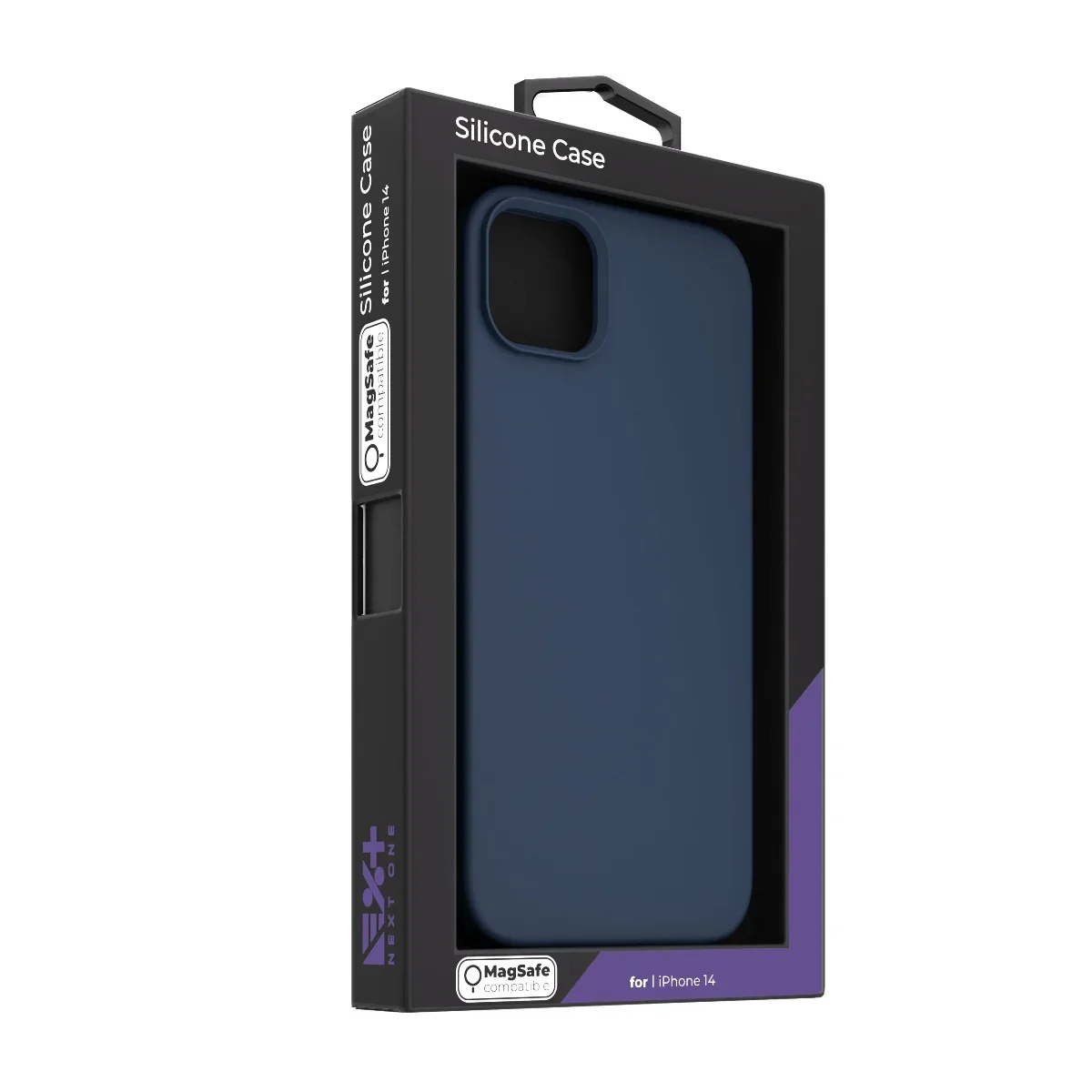 Husa de protectie NOA cu MagSafe pentru iPhone 14, Silicon, Albastru - Image 9